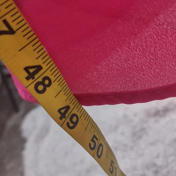 Boohoo Plus Hot Pink Sleeveless Draped Wrap Midi Dress V Neck Women's Size 20 - Picture 7 of 12